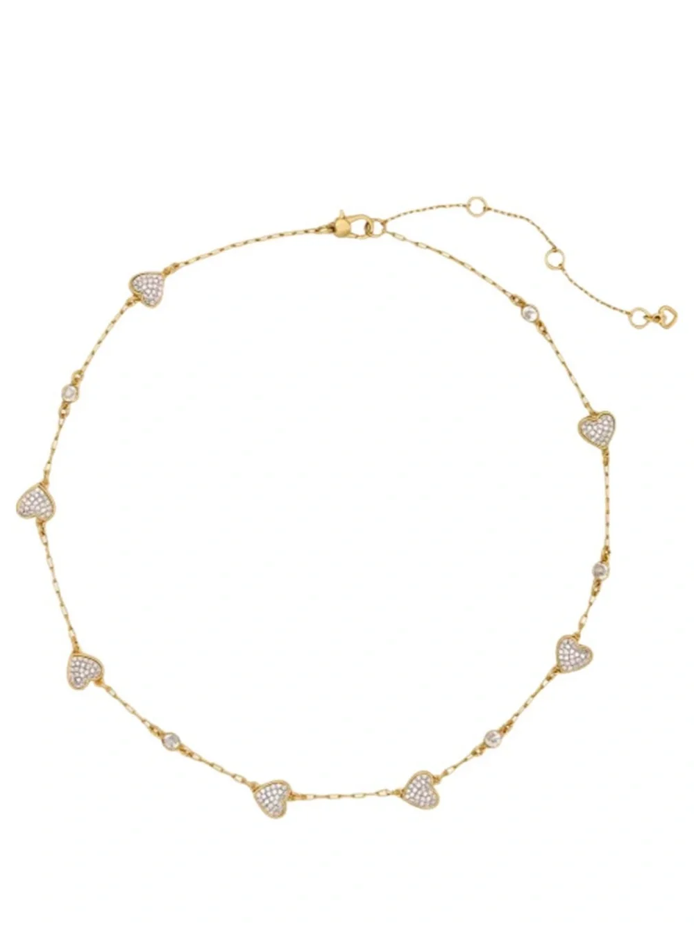Kate Spade Cubic Zirconia Pavé & Bezel Station Collar Necklace, 16
